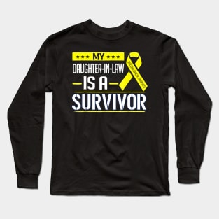 My Daughter In Law Sarcoma Cancer Awareness Long Sleeve T-Shirt